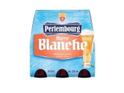 6 bières blanches saveur pêche 2.99 €