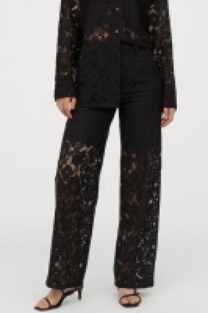 HM  Pantalon droit en dentelle