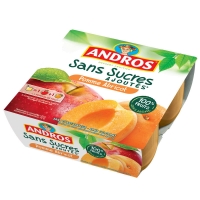 Spar Andros Compotes fraiches - Pomme abricot 4x100g