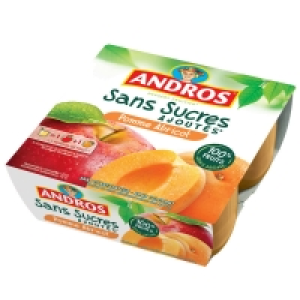 Spar Andros Compotes fraiches - Pomme abricot 4x100g