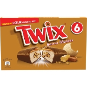 Twix Barre glacée - Caramel - Eclats de biscuit - Enrobage chocolat - x6 20