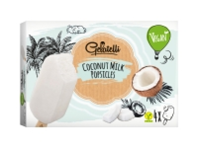 Lidl  4 bâtonnets de glace Vegan au lait de coco