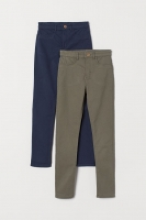 Pantalons en twill, lot de 2 17.99 €