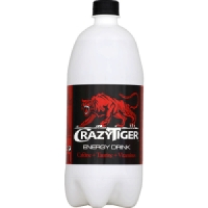 Crazy Tiger Energy drink - Boisson énergisante à la taurine et caféine 1l