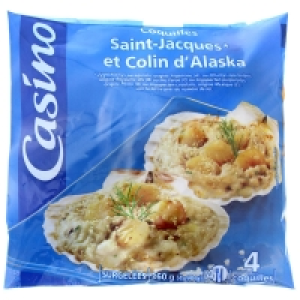 Spar Casino Coquilles saint-Jacques et colin dalaska - 4 coquilles 4x90g