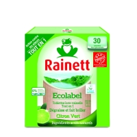 Spar Rainett Ecolabel - Tout en 1 - Tablettes lave vaiselle - Dégraisse et fait bri