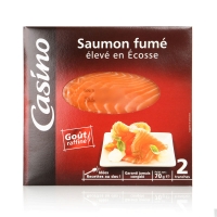 Spar Casino Saumon fumé dEcosse - 2 tranches 70g