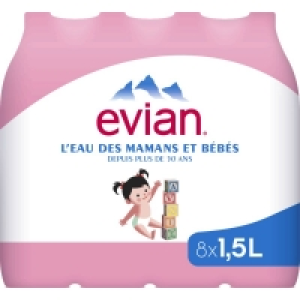 Eau minérale plate 8x1,5l 5.25 €