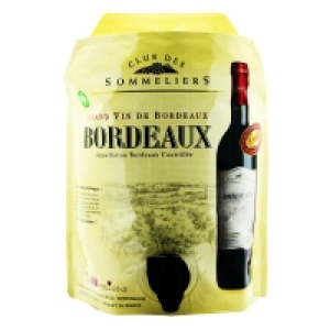 Club Des Sommeliers Bordeaux - AOC - Alc. 12,5% vol.- Vin rouge 3l
