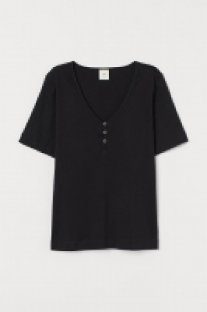 Top en jersey à encolure en V 2.99 €