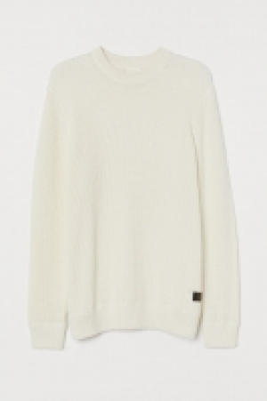 HM  Pull texturé en coton