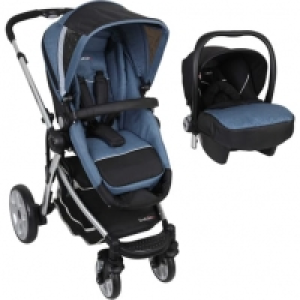 Auchan Trottine TROTTINE Poussette combinée 3 en 1 TS horizon bleu jean