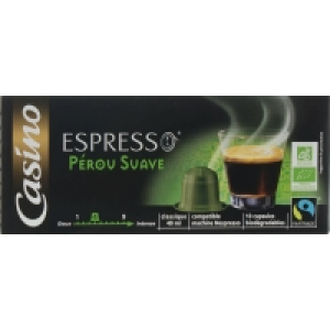 Spar Casino Café - Dosettes - Pérou - Intensité 4 - Biologique 52g