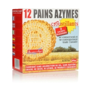 Biscuiterie Dagen Pains azymes - 12 tranches 600g