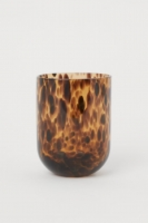 HM  Gobelet en verre à motif