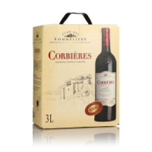 Club Des Sommeliers Corbières - Languedoc rouge - Alc 13%vol. - Vin rouge 3l