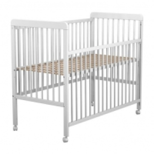 AT4 Lit bébé coulissant à barreaux Bois massif 60 x 120 cm DORMEUR Bla 129.00 €