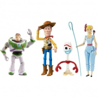 Auchan Mattel MATTEL TOY STORY 4 - Pack de 4 figurines : Buzz lEclair - Woody - La 