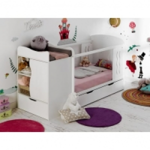 Auchan Bébé Provence BÉBÉ PROVENCE Lit bébé combiné 70x 140 cm évolutif 90x 190 cm avec tir