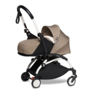 SÉlection Oxybul Poussette Yoyo2 4 roues châssis blanc assise 0+ taupe