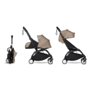 Oxybul SÉlection Oxybul Poussette Yoyo2 4 roues châssis noir assise 0+ et 6+ taupe