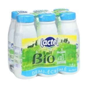 Lait - Demi-écrémé - Biologique 6x50cl 6.60 €