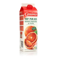 Spar Casino Orange sanguine 100% pur jus 1l Fabricant: Service Consommateurs Casin