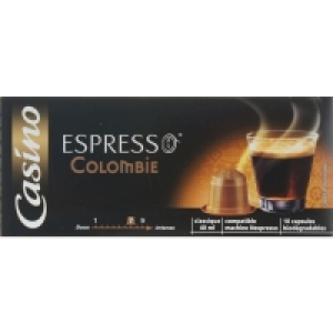 Casino Café - Dosettes - Colombie - Intensité 7 - Biologique 52g
