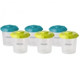 Auchan Beaba BEABA Lot de 6 pots de conservation clip 2ème âge 200ml