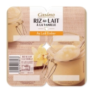 Casino Riz au lait saveur vanille 4x115g