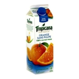 Tropicana Pur Jus dorange sans pulpe 1l Fabricant: PepsiCo France SNC 420 rue d