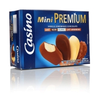 Spar Casino Premium mini - Mni bâtonnet glacé - Vanille enrobages chocolats - x8 2