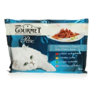 Spar Purina Gourmet - Perle - Les Filettines en sauce - Bouchées pour chat - Viand