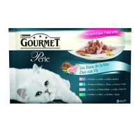 Spar Purina Gourmet - Perle - Les duos de la mer - Bouchées pour chat - Poissons -