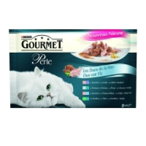 Purina Gourmet - Perle - Les duos de la mer - Bouchées pour chat - Poissons -