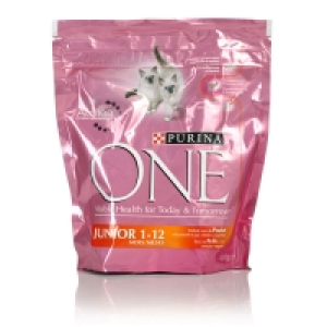 Purina One - Croquettes - Junior - Poulet céréales complètes 450g
