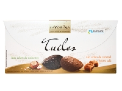 Tuiles au chocolat au lait et noir 2.49 €