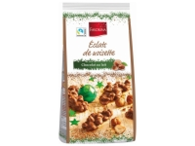 Éclats de noisette ou damande enrobés de chocolat
