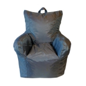 Fauteuil pouf gris