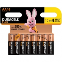 Auchan Duracell DURACELL Lot de 16 piles Alcalines type LR06 (AA) - Duracell Plus Powe
