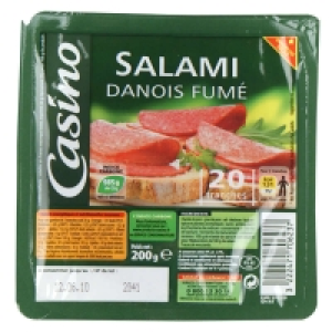 Salami fumé - 20 tranches 200g 2.88 €