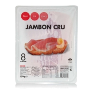 Jambon cru - 8 tranches 150g 2.75 €