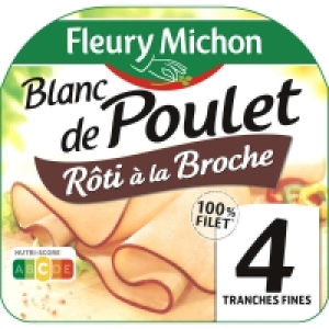 Blanc de poulet - Rôti à la Broche - Qualité Supérieure - 4 tranches f 2.82 €