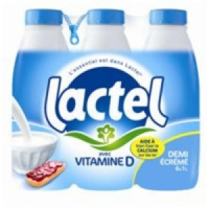 Lait demi-écrémé - enrichi en vitamine D 6x1L 7.39 €