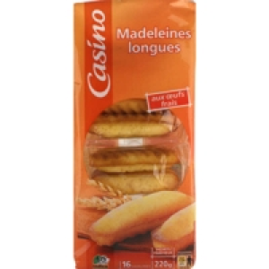 Madeleines longues aux oeufs 220g 1.71 €