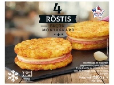 Lidl  4 röstis burger à la montagnarde