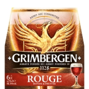 Rouge - Bière arômatisée - Fruits rouges - Alc. 6% vol. 6x25 cl 6.91 €