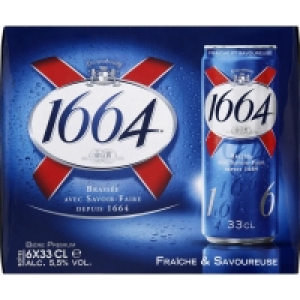 1664 - Bière blonde - Alcool 5,5 % vol. 6x33cl 6.60 €
