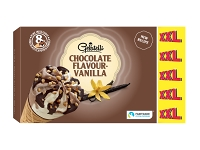 8 cônes goût chocolat-vanille 1.59 €