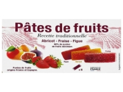Assortiment de pâtes de fruits 2.09 €